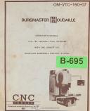 Burgmaster-Burgmaster VTC 150, Vertical Tool Changer Operations and Programming Manual 1983-VTC-150-03